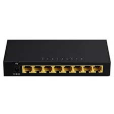 8 Ports 10/100Mbps Network Ethernet Switch Hub Metal Shell Unmanaged for Desktop