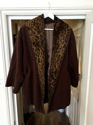 Marella Pure Wool Leopard Print Jacket UK 10 UK