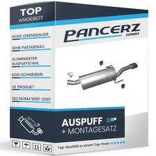 Endschalldämpfer für OPEL ASTRA H 1.9 CDTi (Auch GTC und VAN) +Chrom Auspuff