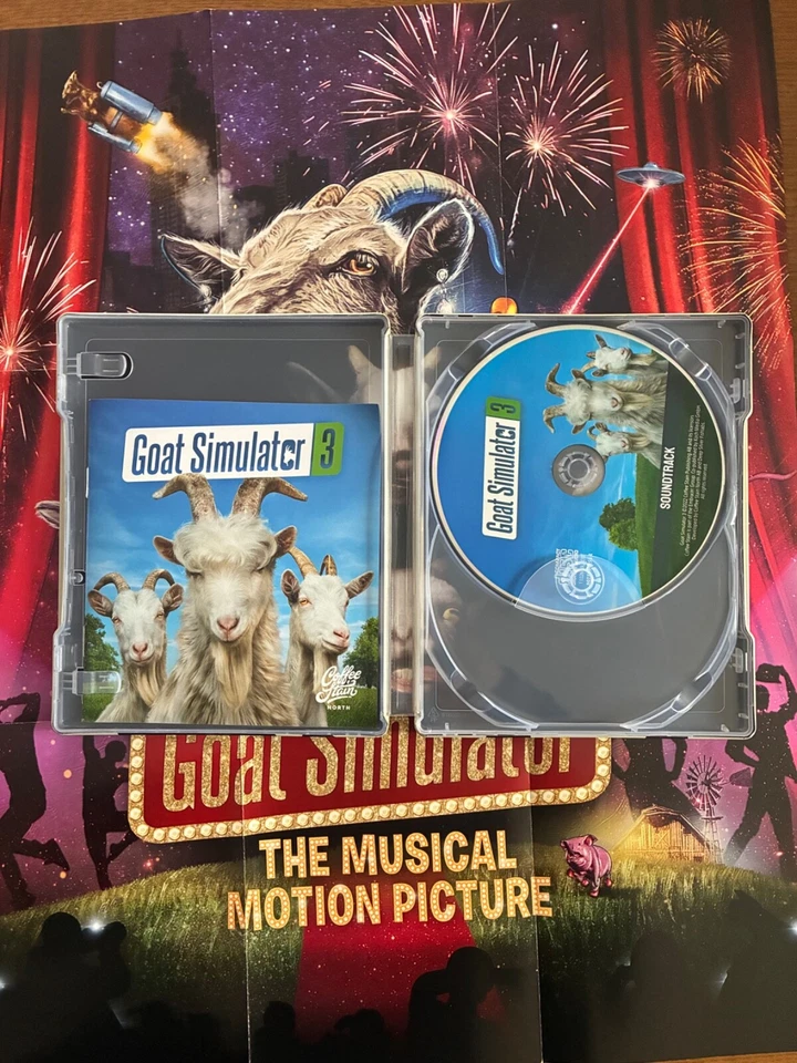 Goat Simulator 3 In a Box Edition Plushy Soundtrack House Poster Map Steelbook - Image 3 of 4