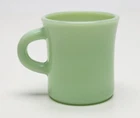 Vintage Fire King Jadeite C Handle Heavy Green Coffee Dinner Restaurant Mug #3