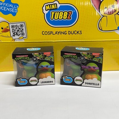 Mini Tubbz Rubber Duck Teenage Mutant Ninja Turtles Set Of 2