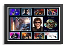 254 jeff lyne elo signed a4 photograph framed unframed (reprint) great gift,