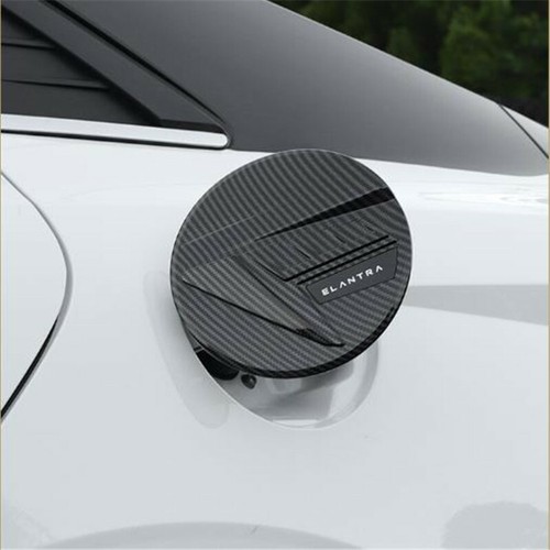 Carbon Fiber Car Fuel Gas Tank Cap Cover Trim For Hyundai Elantra 2020 2021 2022 - Bild 3 von 8