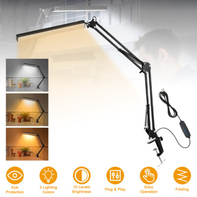 Lamp Desk Architect Arm Swing Adjustable Light Table Task Clamp Black Metal