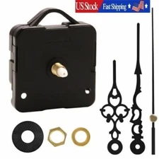 Wall Clock Movement Mechanism Battery Operated DIY Repair Replacement Parts Kit