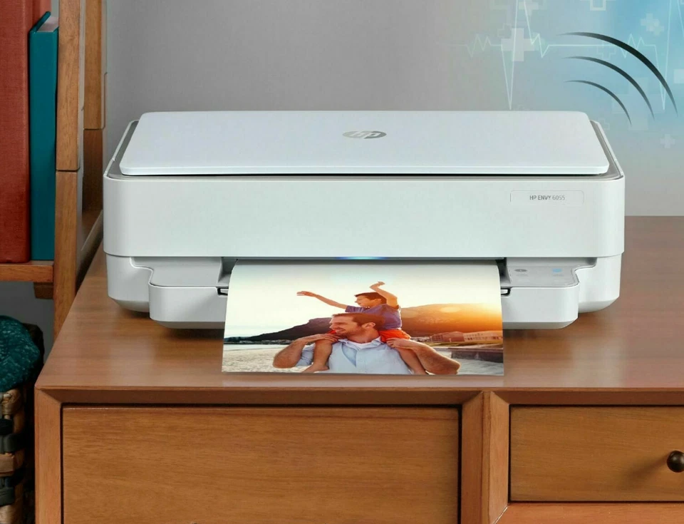 New HP Envy 6052e/6055e/6065e All In One Printer-Wireless-Copy-Photo+INK-School - Image 3 of 4
