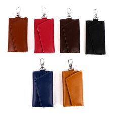 Genuine Leather Keychain Men Women Key Holder Organizer Pouch Car Key Wallet'