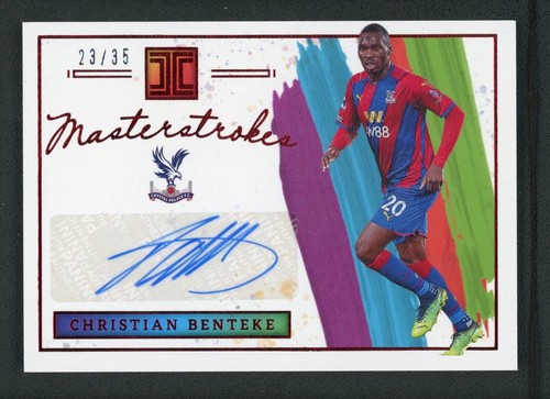 2021-22 CHRISTIAN BENTEKE 23/35 AUTO PANINI IMPECCABLE PREMIER LEAGUE AUTOGRAPHS - 第 1/2 張圖片