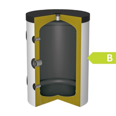 Solarbayer Pufferspeicher P100 Heizungspufferspeicher Wärmepumpen Kältespeicher