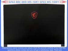 New For MSI GF63 8RC 8RD MS-16R1 GF65 MS-16W1 LCD Rear Lid Back Cover Top Case