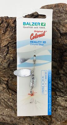 Balzer Colonel 3D Bleikopfspinner chrome silver 4g Barsch Forelle Spinner