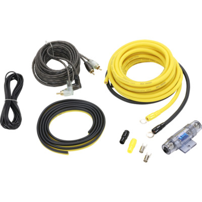 Ground Zero GZPK 10XLC-II, 10mm² Kabel-Set, CCA Power Cable-Kit