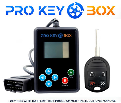 1x New Replacement Remote Key Fob & Programmer for Select Ford Vehicles