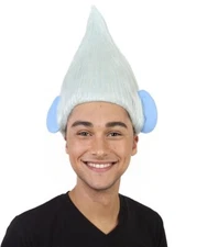 Silver Straight Wig Cosplay Halloween Party Trolls Guy Diamond Stand Up HM-600