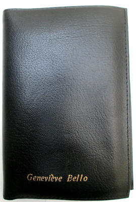 Portefeuille/porte-monnaie En Cuir Vintage - Noir, Occasion, état Très Bon (TBEG), Unisexe