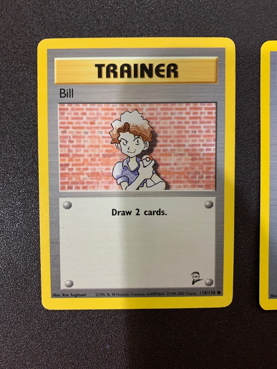 ポケモンカード トレーナー Bill Pokemon Bill Trainer Card Base Set 2 118/130 | eBay