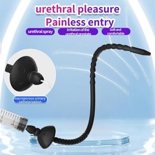 Silicone Male Sound Trainer Plug Urethral Stretcher Dilator Enhancer Stretching