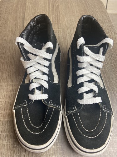 Zapatos de skate VANS para niños talla 2.5 Sk8-Hi negros 500714 con cordones top alto | eBay