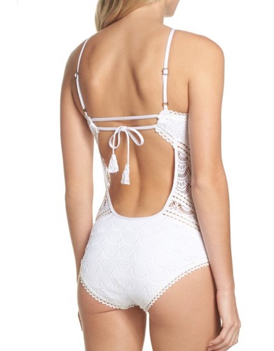 NWT Becca High Neck One Piece Swimsuit Swimwear Bathing Suit Various Color Sizes - Picture 5 of 10