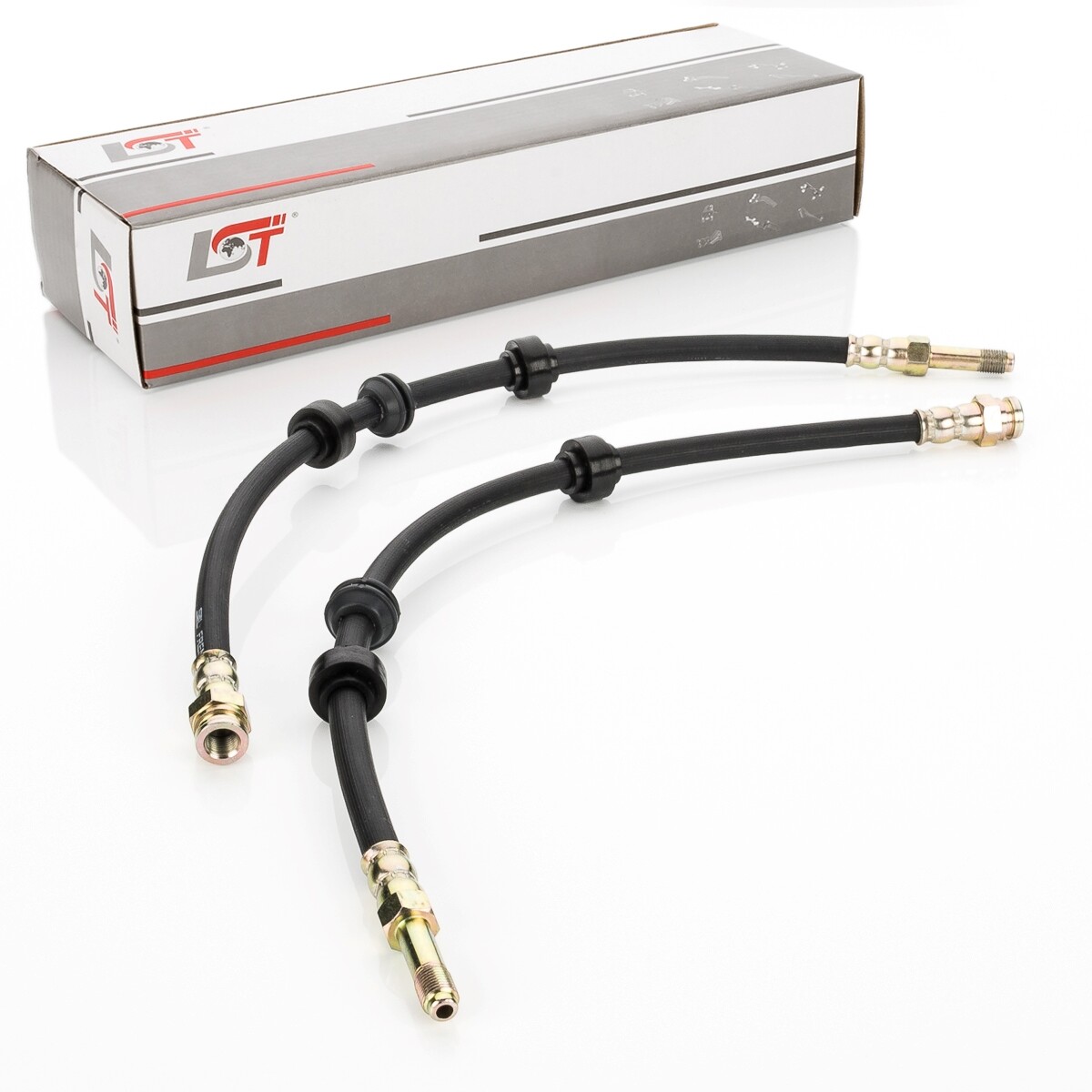 2x Brake Line Hose Front 7M0611701D for VW SHARAN 7M 95-01 454 mm