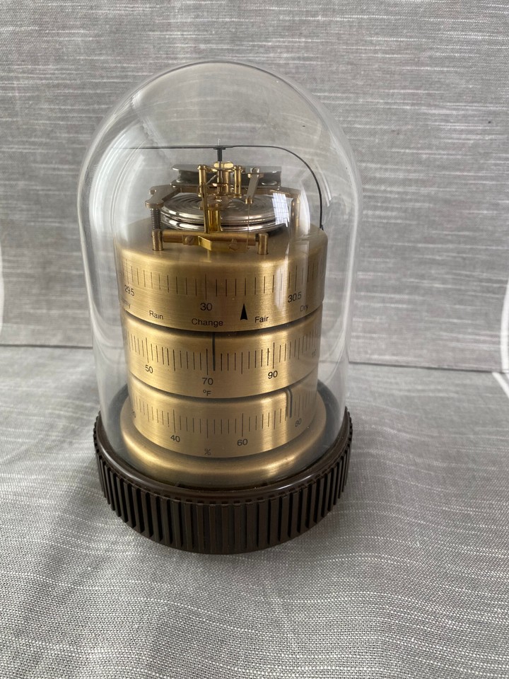 Vintage Hoffritz Weather Station Barometer Thermometer Hygrometer