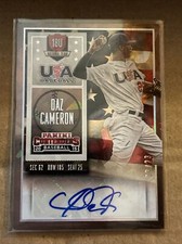 2015 Contenders USA Baseball Ticket Autographs Cracked Ice #19 Daz Cameron 23/23