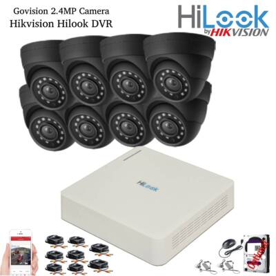Hikvision 4CH 1080p CCTV Überwachungskamera System Video DVR 3000TVL Outdoor Kit