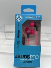 PINK JLab Audio JBuds Pro Signature W Earbud Headphone Mic