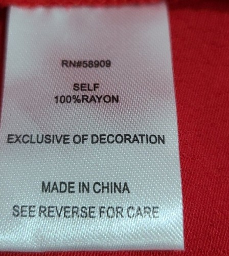 Gibson & Latimer Women's Blouse Top Shirt Size XL Long Sleeve Red NWT 69$ - Picture 11 of 12