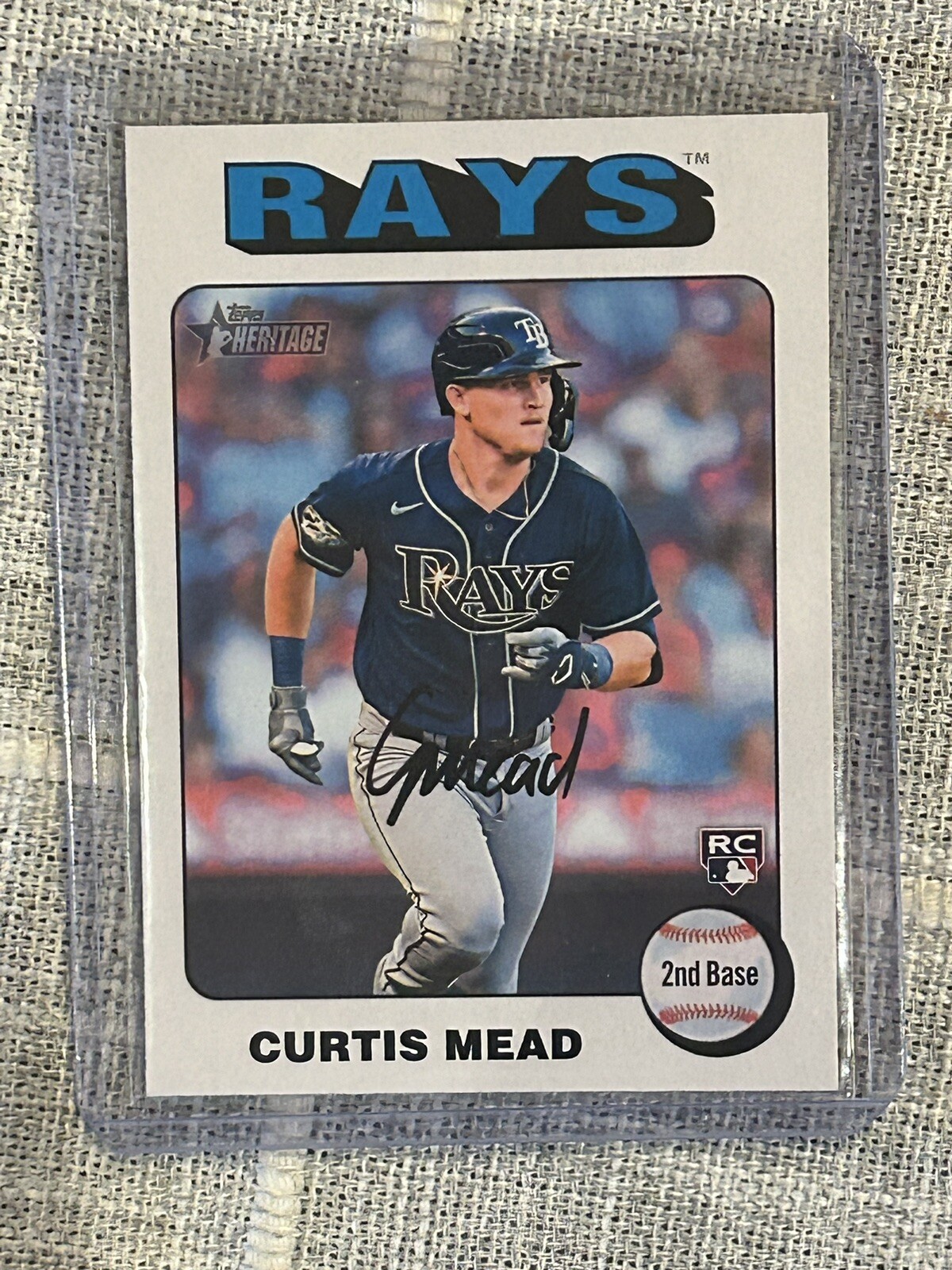 2024 Topps Heritage - Rookies White Border #176 Curtis Mead (RC) B4