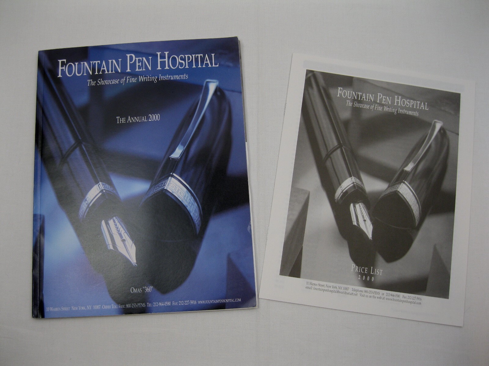 Fountain Pen Hospital Catalog 2000 Annual w/ Price List Omas 360 eBay