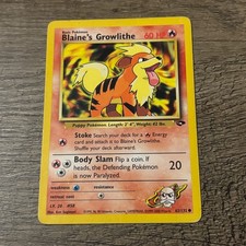 Blaine's Growlithe 62/132 Common Gym Challenge Pokemon Heavily Played on eBay