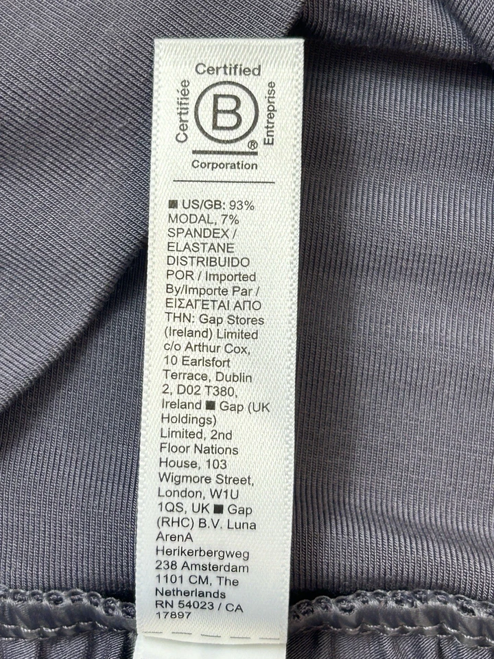 Pantalones de pierna ancha Athleta Studio para mujer XL gris modal spandex Pull On Lounge Foto 4 de 4