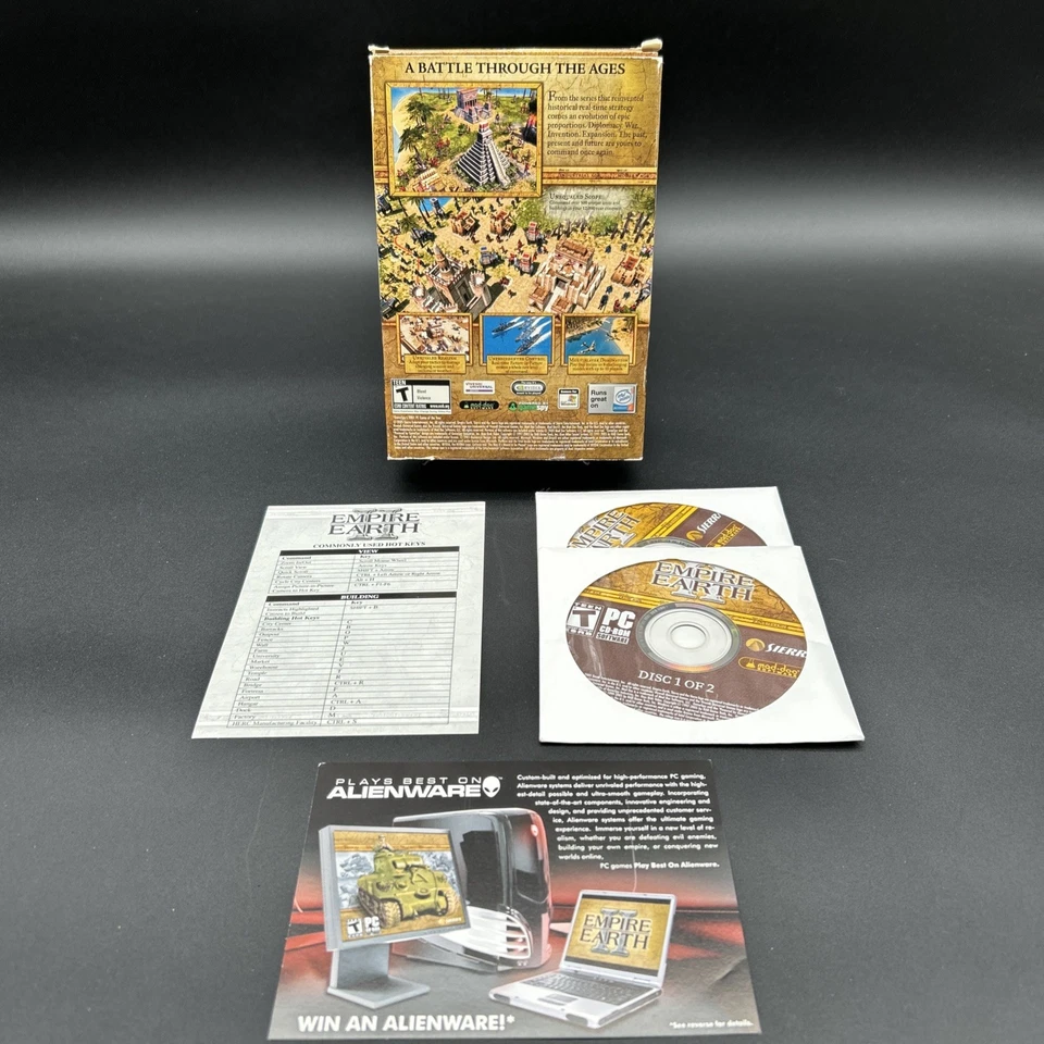 Empire Earth 2 PC completo com caixa manual 2 discos e chave - Imagem 2 de 2