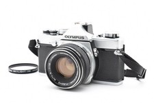  Ex 5 OLYMPUS OM-1 SLR 35mm Film Camera Silver from JAPAN w / 50mm f1.8 Lens