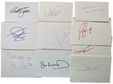 Golf Europe Ryder Cup Captains Autographed Signed Cards x 10 + COA