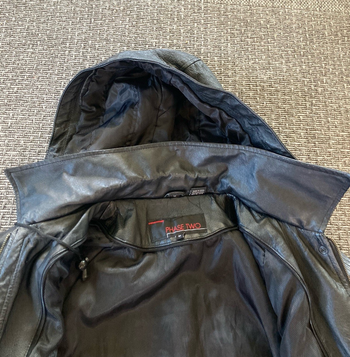 Phase Two Leather Duster Jacket Full Length Trenc… - image 3