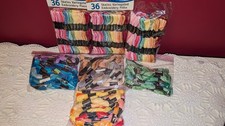 Lot of 225 J P Coats Embroidery Floss Thread Various Colors Craft Cross Stitch