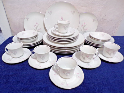 Winterling - Barvaria Germany WIG 3 Dinnerware Service for 6 1959 Vintage Pretty