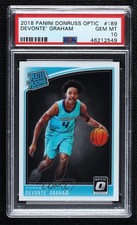 2018 Panini Donruss Optic Rated Rookie Devonte' Graham #189 PSA 10 GEM MT 04qz