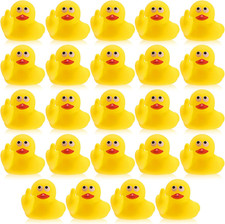 Lenwen 24 Pcs Middle Finger Rubber Ducks, 1.97 Inch Small Rubber Duck the Finger