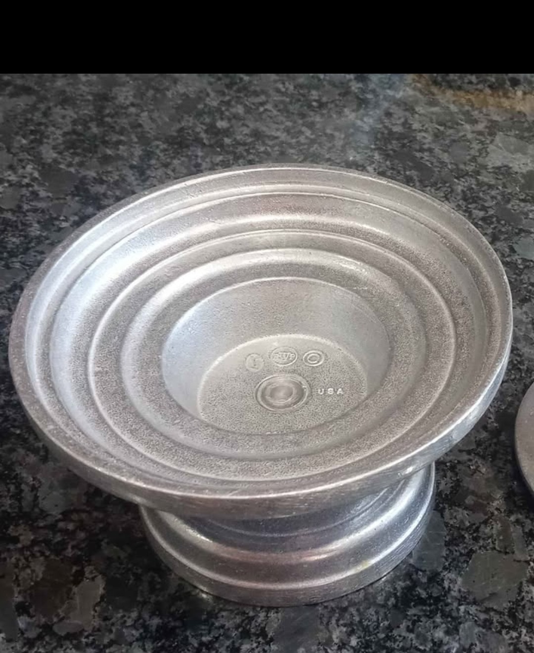 Wilton Pewter Pedestal Candle Holder Collectible Metalware Columbia PA USA thumbnail 4