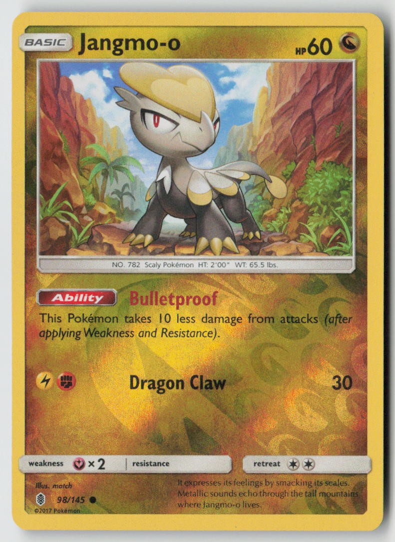 Jangmo-o 98/145 - SM - Guardians Rising Reverse Holo - PTCG - LP