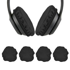 2 Pairs Headphone Ear Pads Covers 2.4"-3.3" Headset Ear Pad Cloth Cover Black