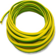 3mm PVC Electrical Earth Sleeving Green & Yellow 5m Length