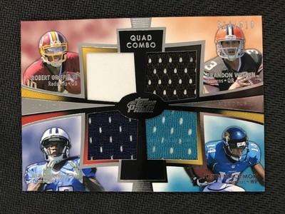 2012 Topps Prime Robert Griffin III / Wright / Weeden / Blackmon Quad Relic /610