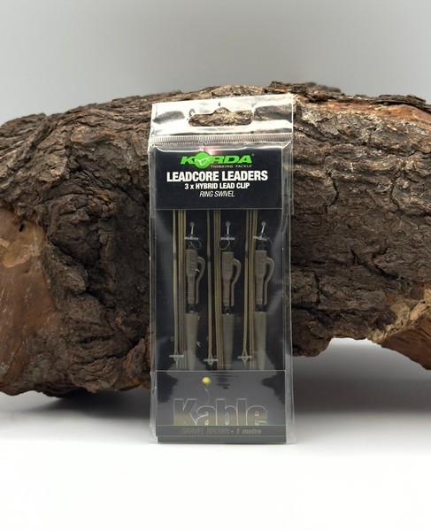 Korda Leadcore Leader Hybrid Lead Clip Gravel Karpfenmontage Karpfenangeln New-image
