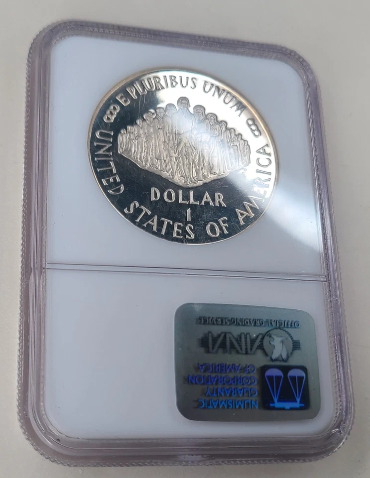 1987-S Constitution Commemorative Silver Dollar NGC PF69 Ultra Cameo - Image 4 of 4