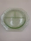 Antique Depression Glass, Hocking Glass Co. PRINCESS 11½" GRILL PLATE, Green